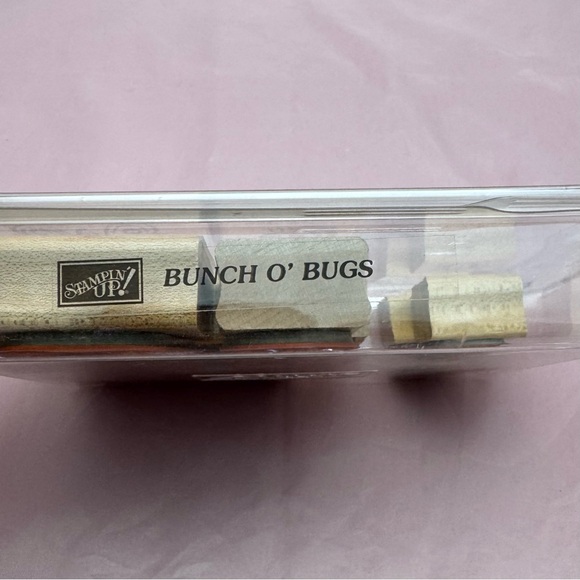 Stampin’ Up! Bunch O’ Bugs Rubber Stamp Set (2000, Retired) 🐞🦋🐝 - Picture 2 of 6
